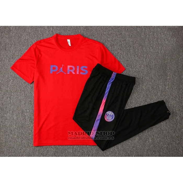 Chandal del Paris Saint-Germain Jordan Manga Corta 2021-2022 Rojo